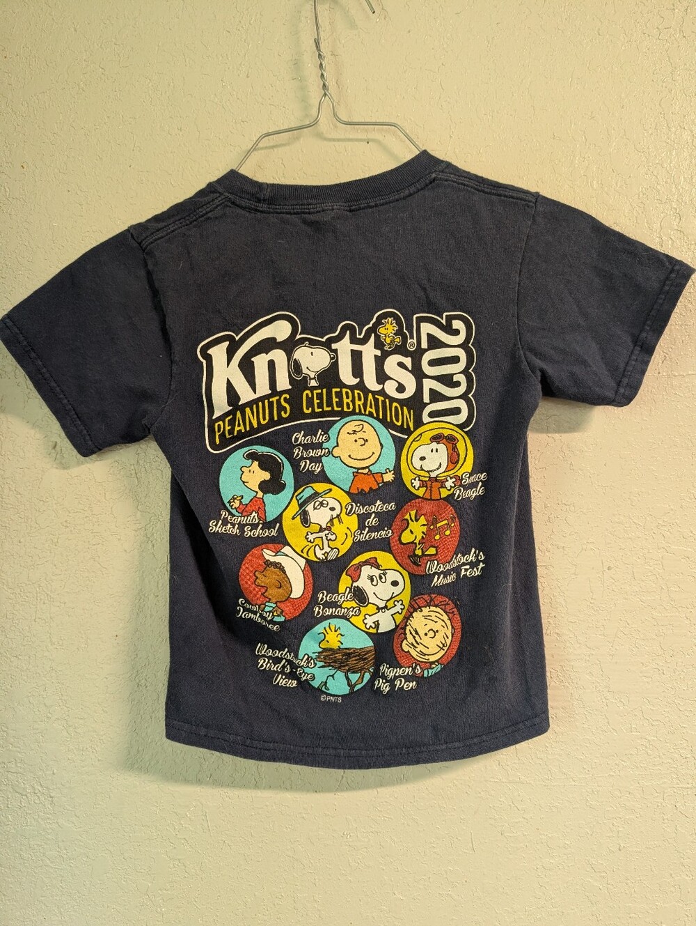 Peanuts Celebration 2020 Navy Kids T-Shirt Knotts 2020S Collectible Americana